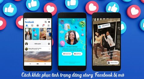 đăng story bị mờ