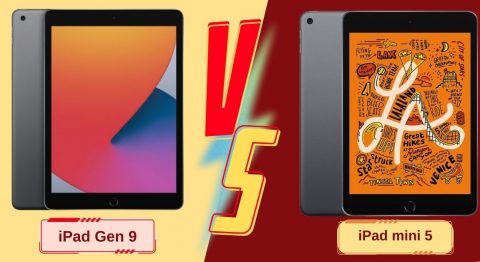 so sánh iPad Mini 5 và iPad Gen 9