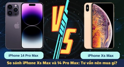 So sánh iPhone Xs Max và 14 Pro Max
