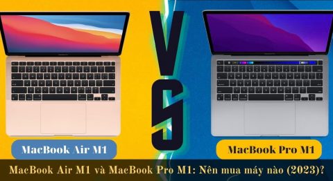 So sánh MacBook Air M1 và MacBook Pro 2019