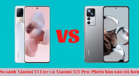 So sánh Xiaomi 13 Lite và Xiaomi 12T Pro