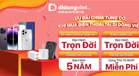 Ưu đãi dành cho khách hàng khi mua kèm theo điện thoại iPhone tại Di Động Việt (cũ và mới)