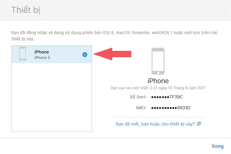 quên mật khẩu iPhone