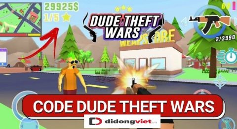 Code game Dude Theft Wars miễn phí mới nhất – Hướng dẫn nhập code chi tiết Code Dude Theft Wars