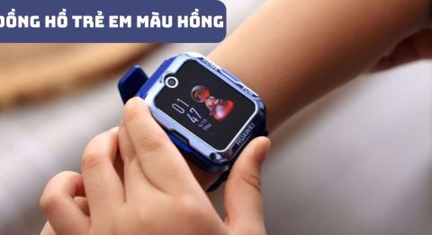 đồng hồ trẻ em màu hồng