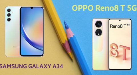 So sánh Samsung Galaxy A34 và OPPO Reno8 T