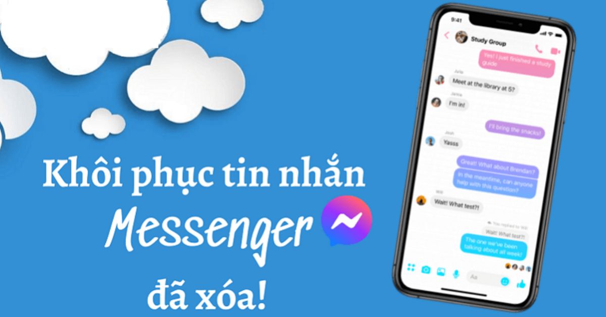 Hướng dẫn 6 cách khôi phục tin nhắn Messenger đã xóa trên iPhone, Android, máy tính đơn giản