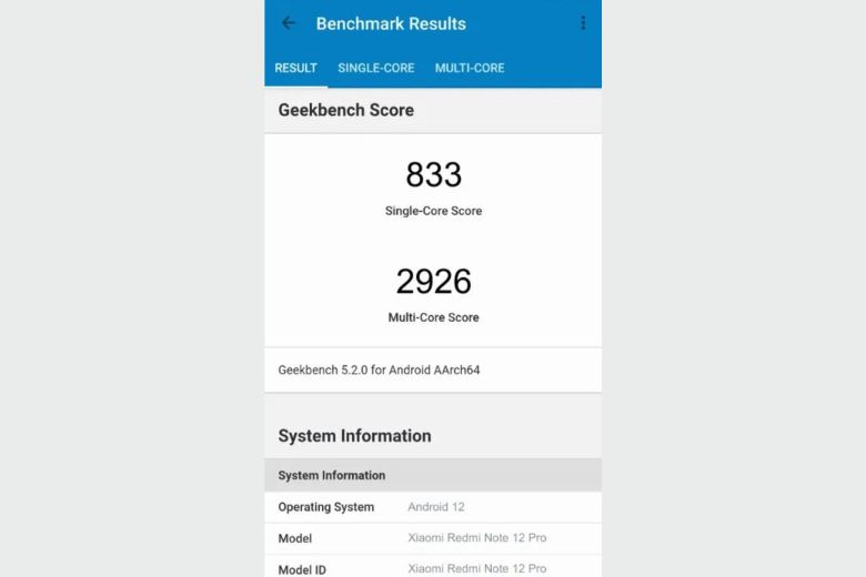 hiệu năng Xiaomi Redmi Note 12 Pro