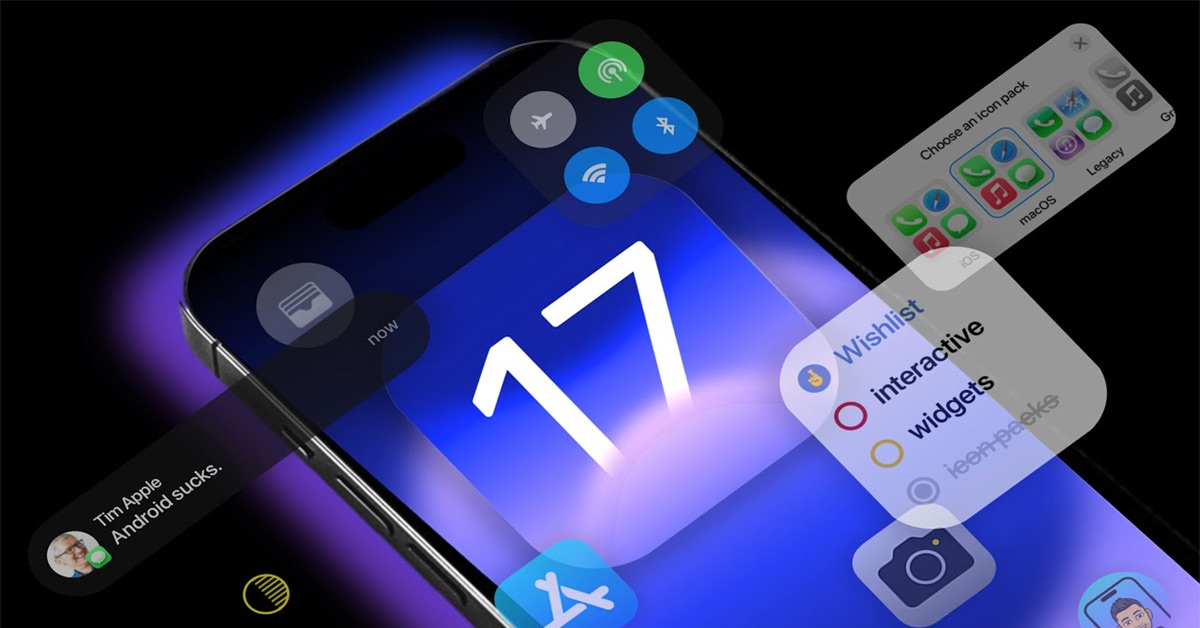 iOS 17 sẽ thay đổi giao diện trung tâm điều khiển