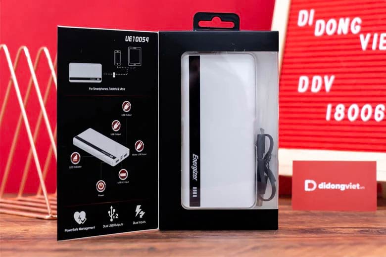 Pin sạc dự phòng Energizer 10,000mAh UE10054