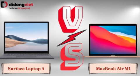 Surface Laptop 4 và MacBook Air M1