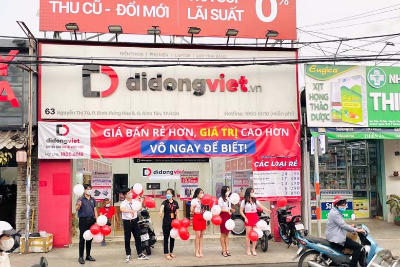 Cửa hàng điện thoại Di Động Việt 63 Nguyễn Thị Tú