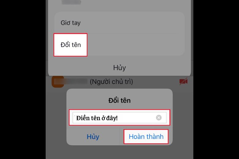 cách đổi tên Zoom