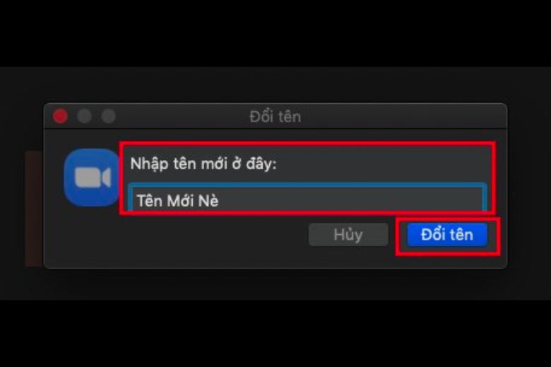 cách đổi tên Zoom