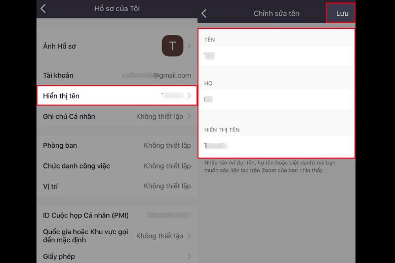 cách đổi tên Zoom