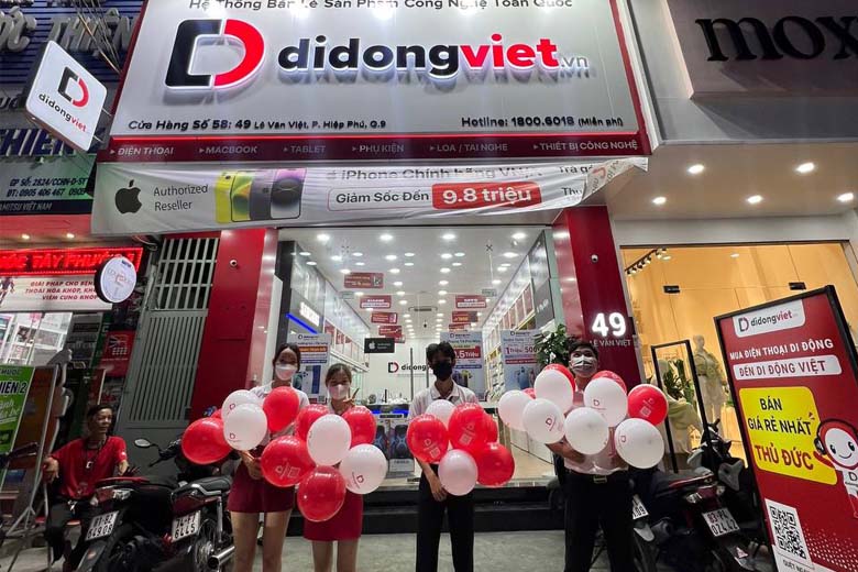 Cửa hàng điện thoại Di Động Việt 49 Lê Văn Việt
