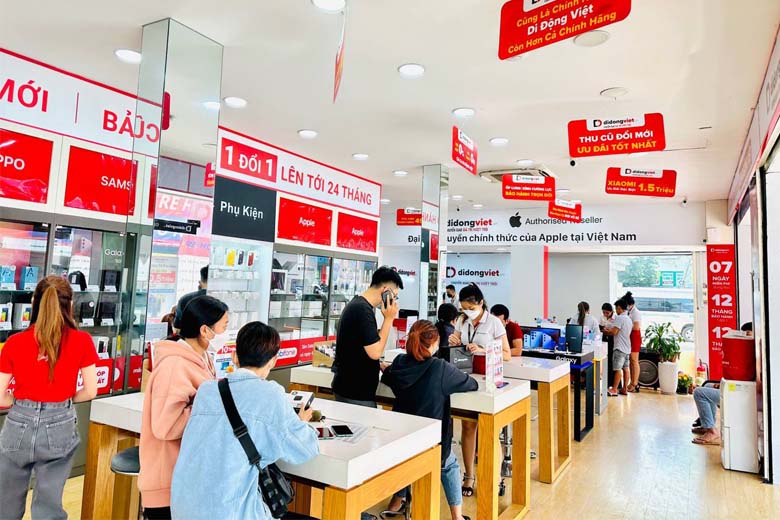 Cửa hàng điện thoại Di Động Việt 385 Quang Trung