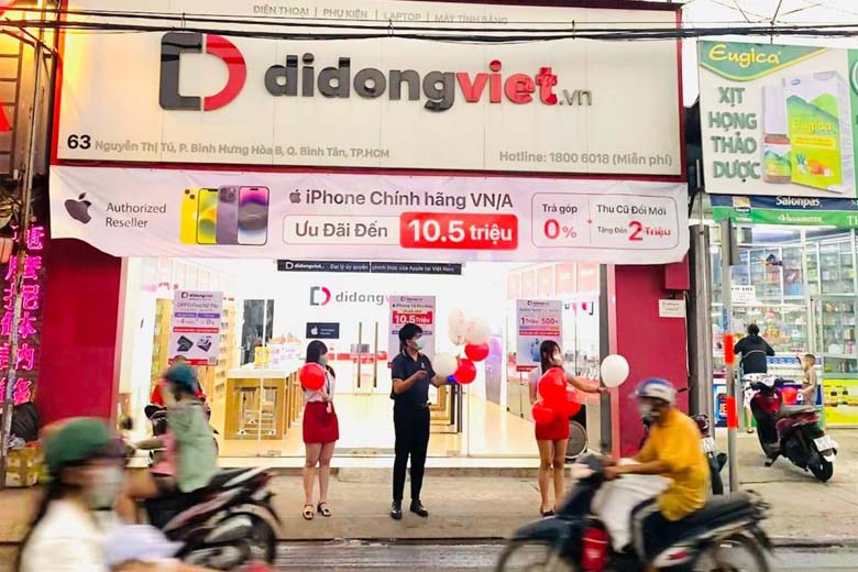 Cửa hàng điện thoại Di Động Việt 63 Nguyễn Thị Tú