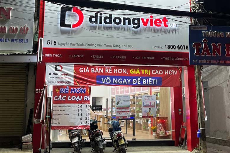 Cửa hàng điện thoại Di Động Việt 515 Nguyễn Duy Trinh