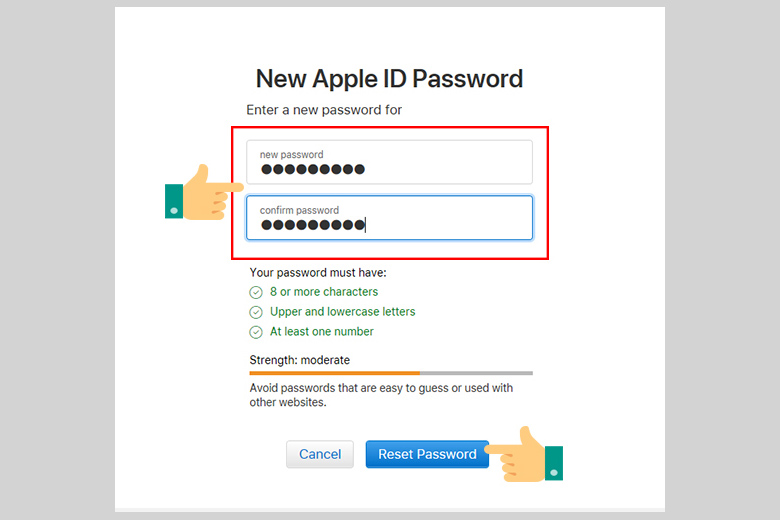 quên mật khẩu đăng nhập iPhone