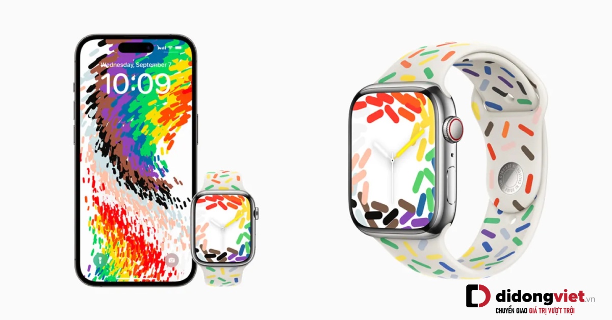 Apple giới thiệu mặt đồng hồ và hình nền Pride mới cho năm 2023