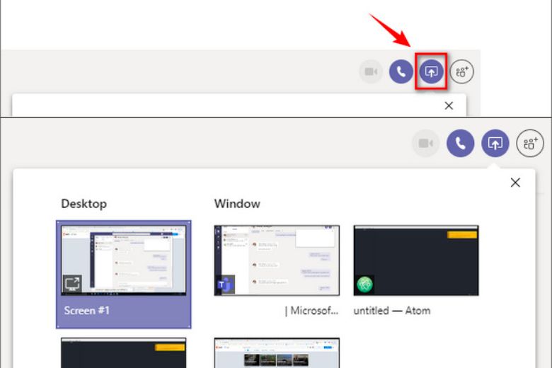cách chia sẻ màn hình trên Teams
