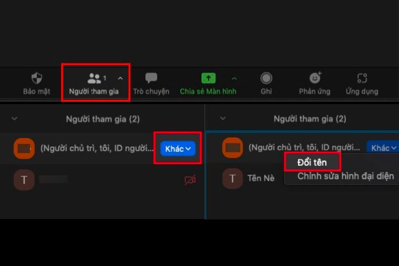 cách đổi tên Zoom