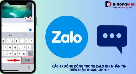 cách xuống dòng trong Zalo