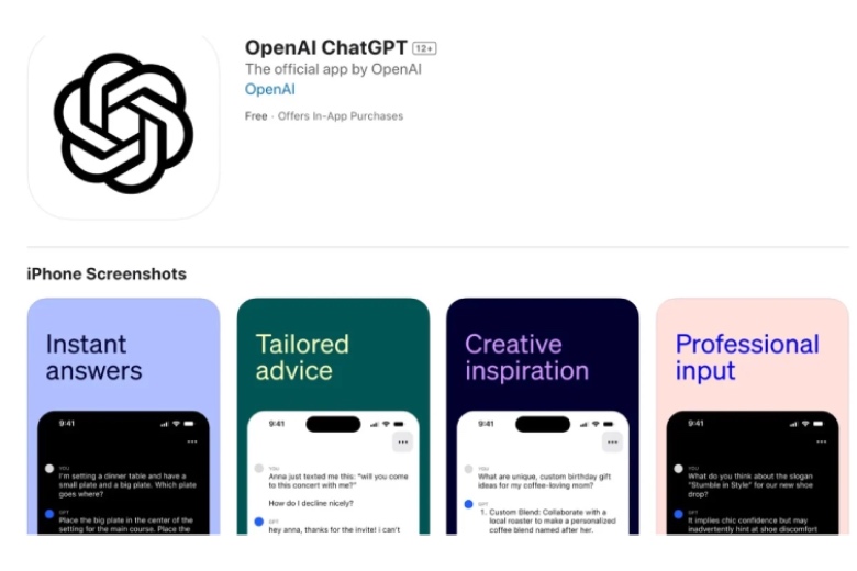 chatGPT app iphone 2
