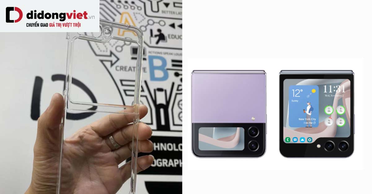 Lộ ốp lưng của Galaxy Z Flip5: Màn hình phụ lớn nhất thị trường smartphone gập
