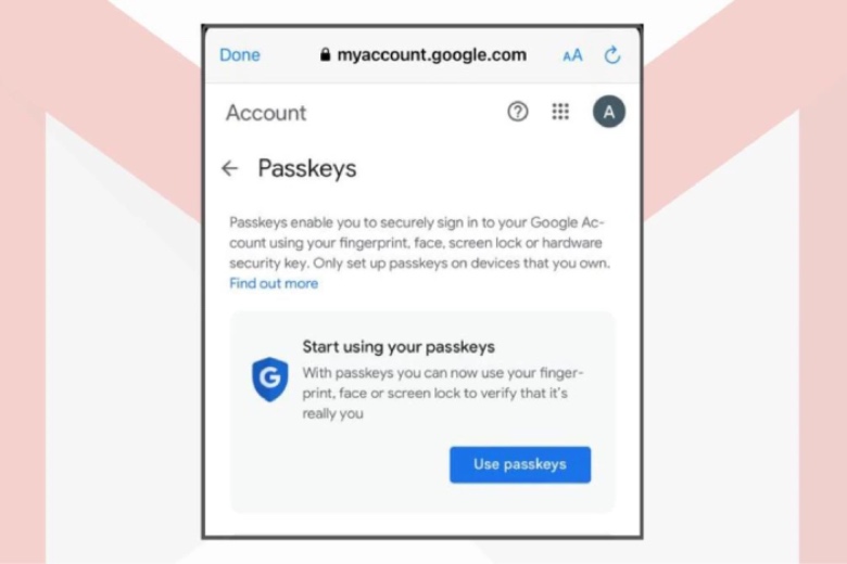google passkeys 3