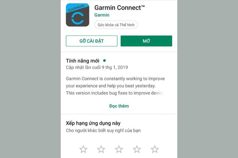 Tải xuống ứng dụng Garmin Connect