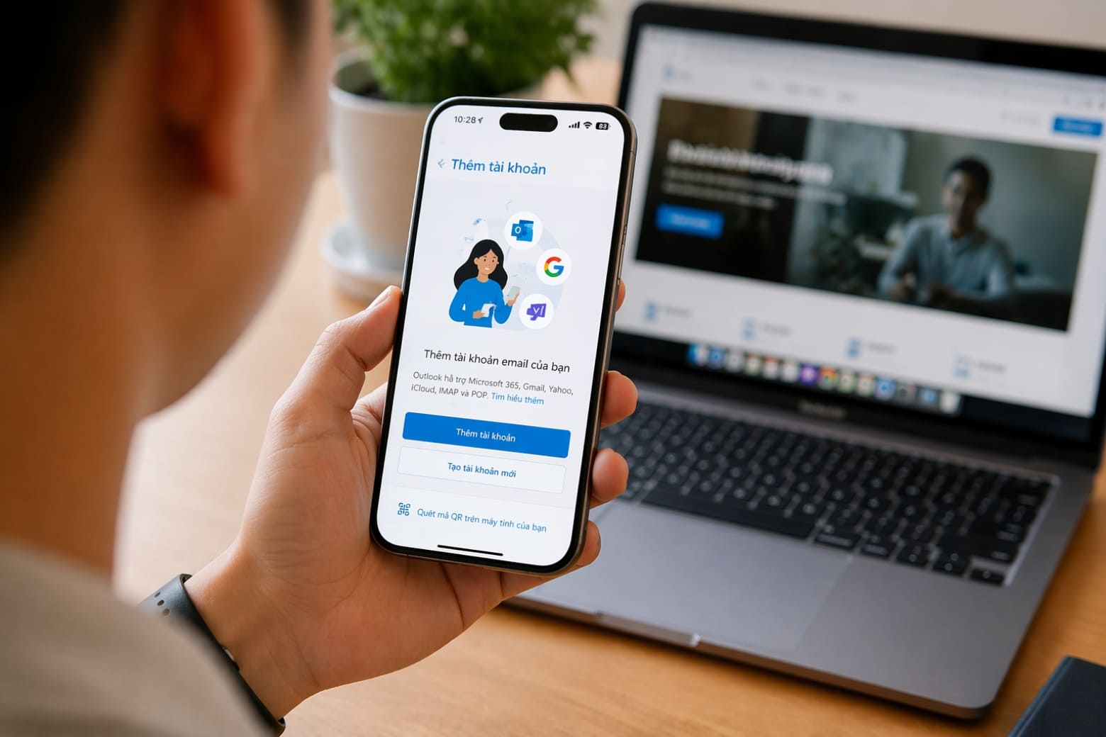 Microsoft Outlook là gì? Hướng dẫn thiết lập và đồng bộ email trên mọi thiết bị 8 Trên điện thoại (iOS & Android)