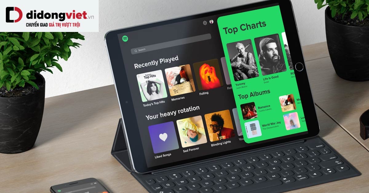 Spotify thay đổi giao diện mới để tương thích với máy tính bảng Google Pixel 