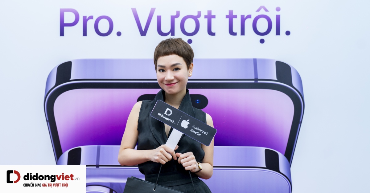 Trà My Idol tin tưởng Di Động Việt khi chọn iPhone 14 Pro Max