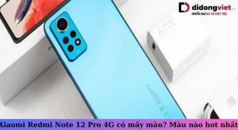 Xiaomi Redmi Note 12 Pro 4G có mấy màu