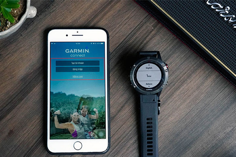 Đồng bộ với đồng hồ Garmin