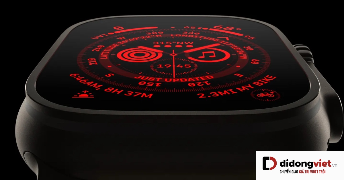 watchOS 10 mang chế độ Night Mode tự động lên Apple Watch Ultra