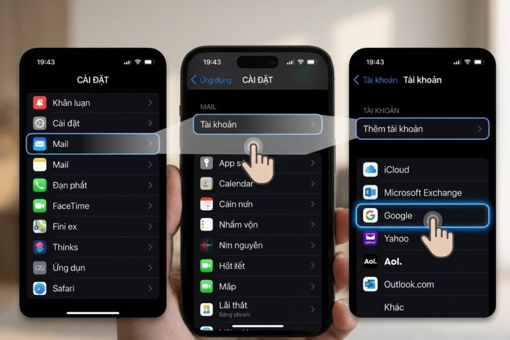 Hướng dẫn đăng nhập Gmail trên iPhone và cách chọn ứng dụng phù hợp thói quen 15 cach dang nhap gmail doi voi ios 17 didongviet