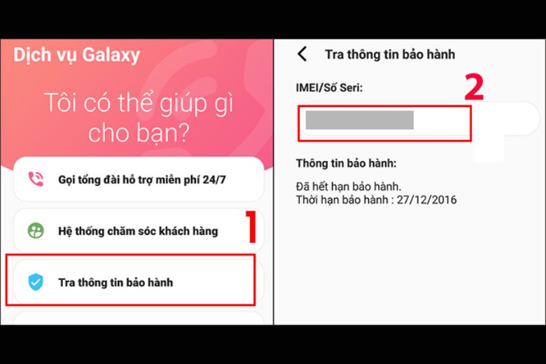 kiểm tra điện thoại Samsung chính hãng