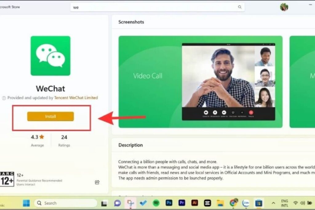 Hướng dẫn cách tải WeChat, đăng ký và vượt ải quét mã QR 16 Có thể cài WeChat trên PC, nhưng phải đăng nhập trên điện thoại trước và quét QR để đồng bộ.