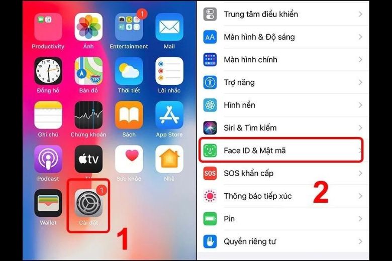 cài đặt mật khẩu iPhone