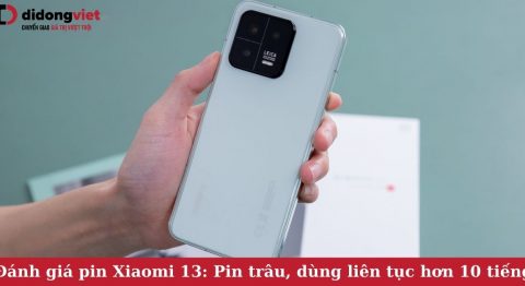 Đánh giá pin Xiaomi 13: Pin trâu, dung lượng 4.500 mAh, dùng liên tục hơn 10 tiếng Đánh giá pin Xiaomi 13
