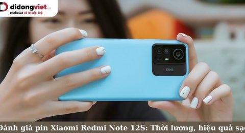 Đánh giá pin Xiaomi Redmi Note 12S: Hoạt động liên tục hơn 8 tiếng, tối ưu tác vụ chơi game pin Xiaomi Redmi Note 12S