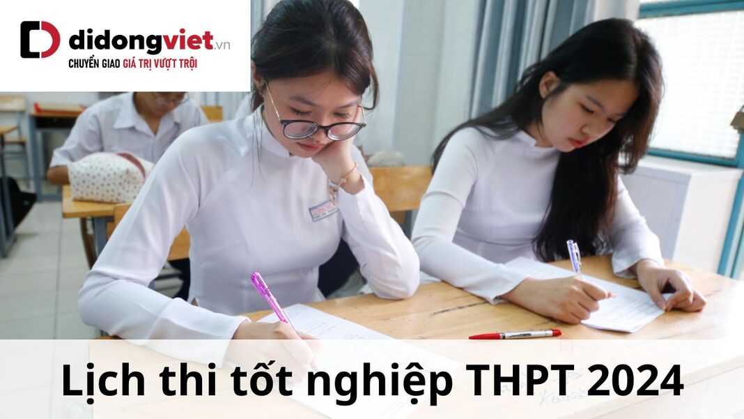 lịch thi tốt nghiệp thpt