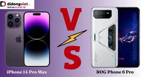 Rog Phone 6 Pro và iPhone 14 Pro Max