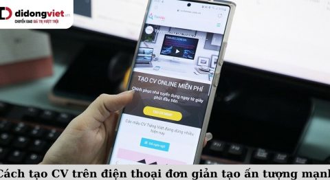 tạo cv trên điện thoại