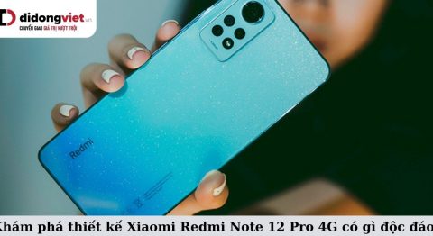 thiết kế Xiaomi Redmi Note 12 Pro 4G