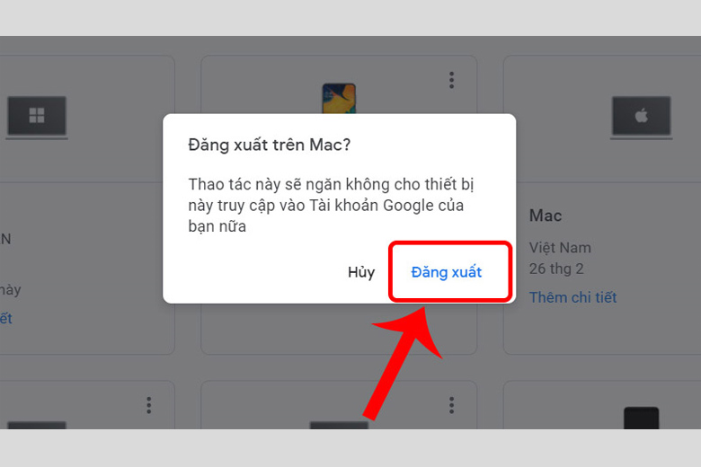 cách đăng xuất tài khoản google