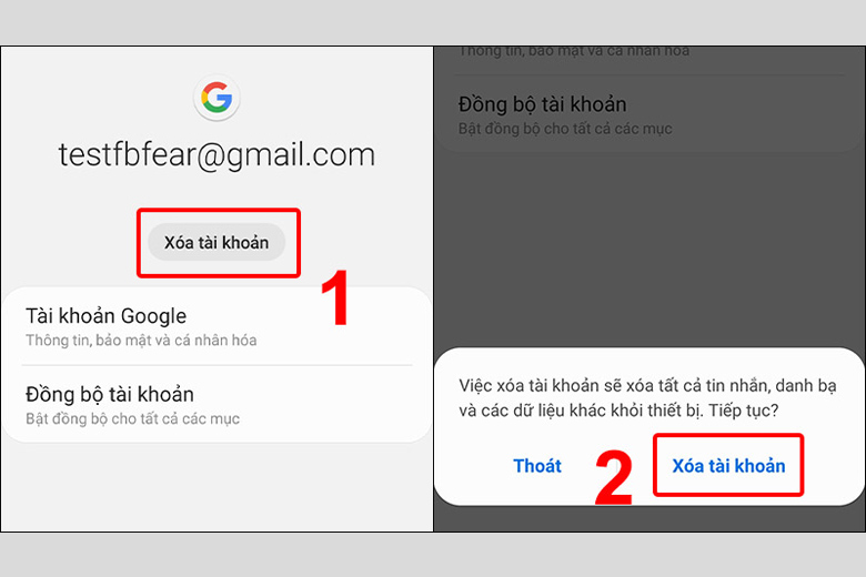 cách đăng xuất tài khoản google